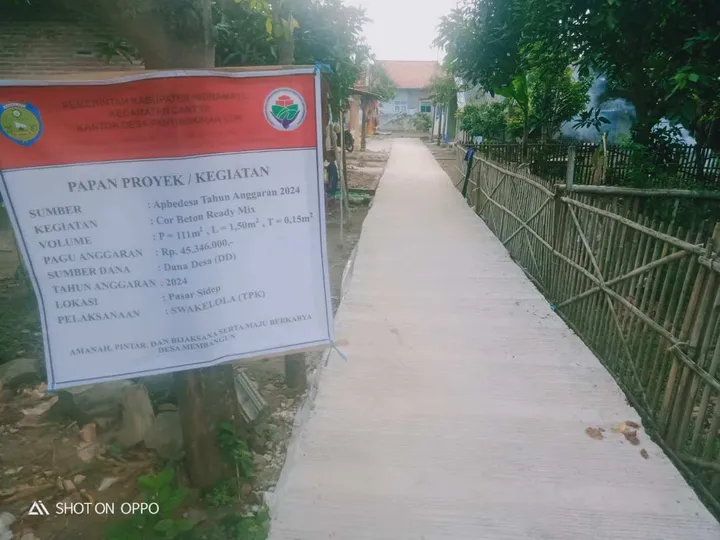 Pemdes Panyingkiran lor Realisasikan Anggaran DD Tahap 1 di sambut Antusias Warga